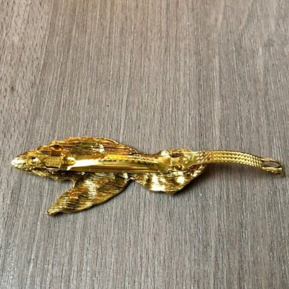 Brandy Melville Gold Metal Leaf Bundle Hair Clip - Picture 4 of 6